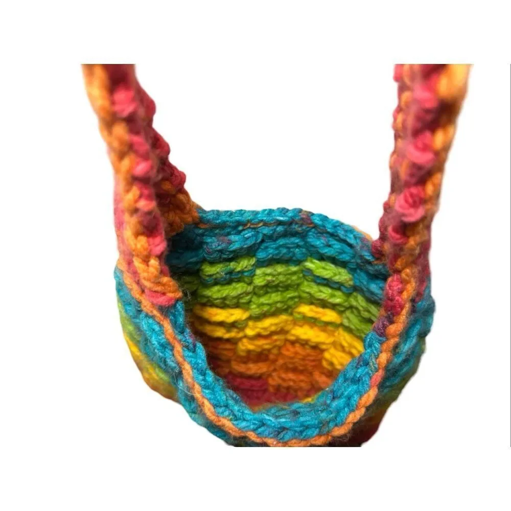 Colorful Crochet Bohemian Crossbody